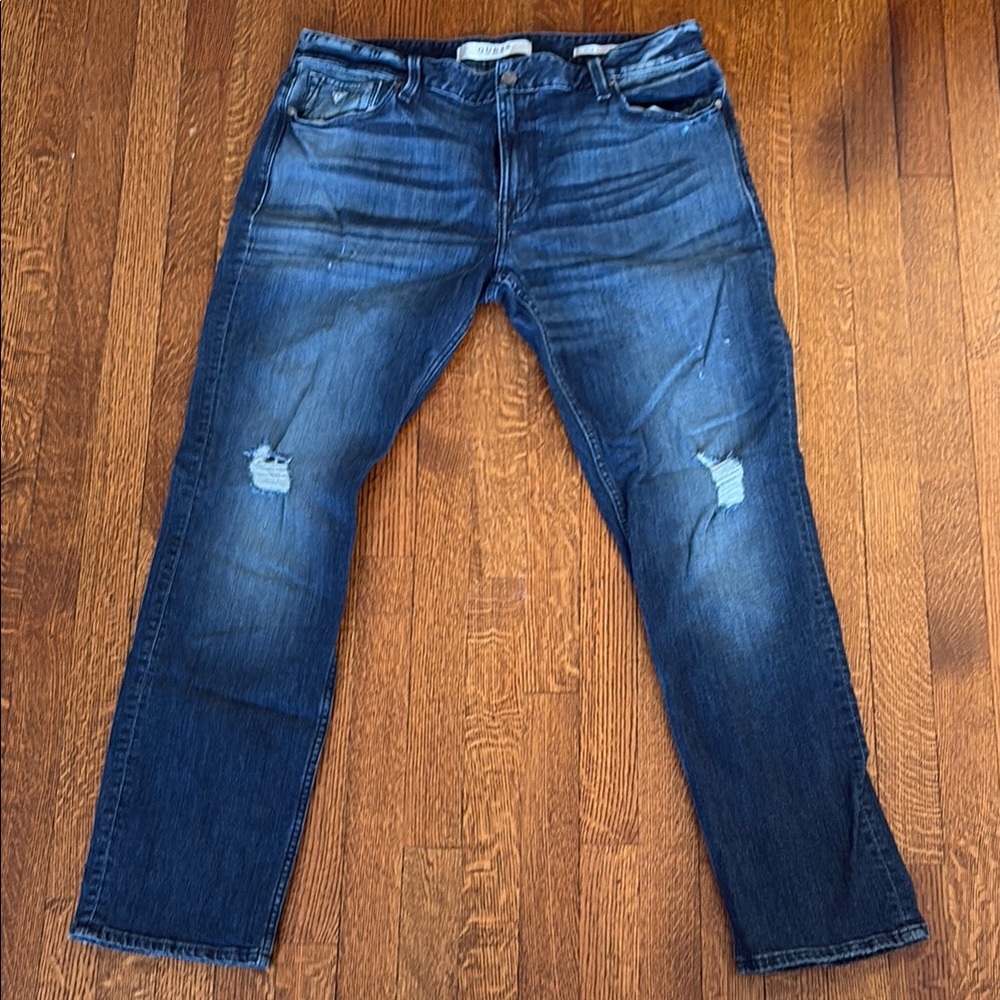 Men's Guess Slim Straight Jeans 38x32